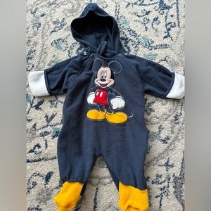 Mickey hooded fleece outerwear 3/6 months